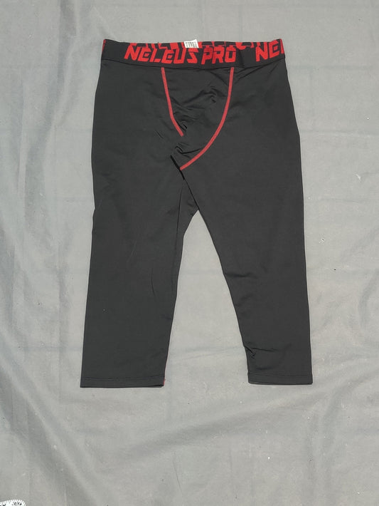 Neleus Pro Women Black Sport Tights