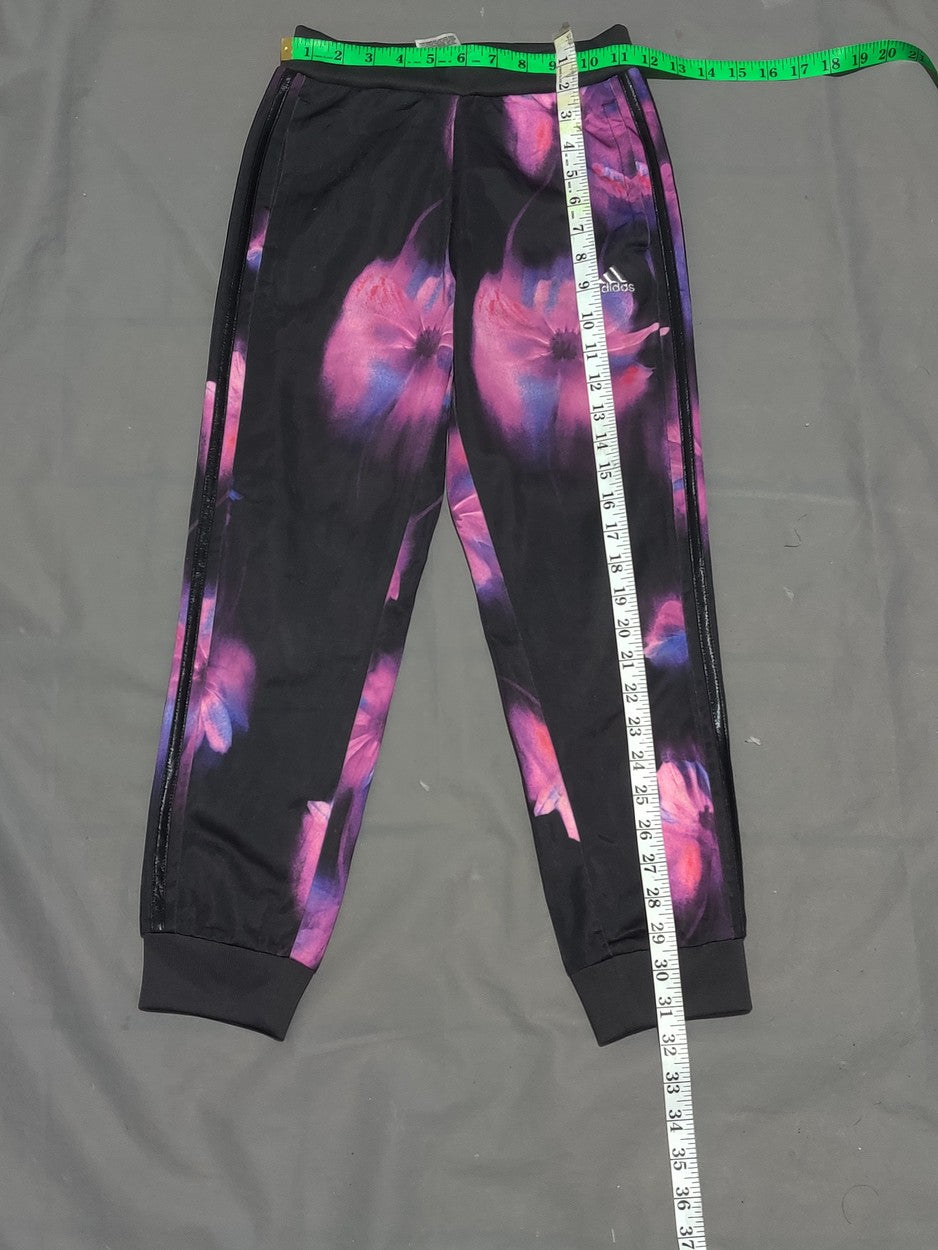 Adidas Women Black & Pink Sport Tights