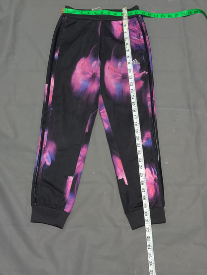 Adidas Women Black & Pink Sport Tights