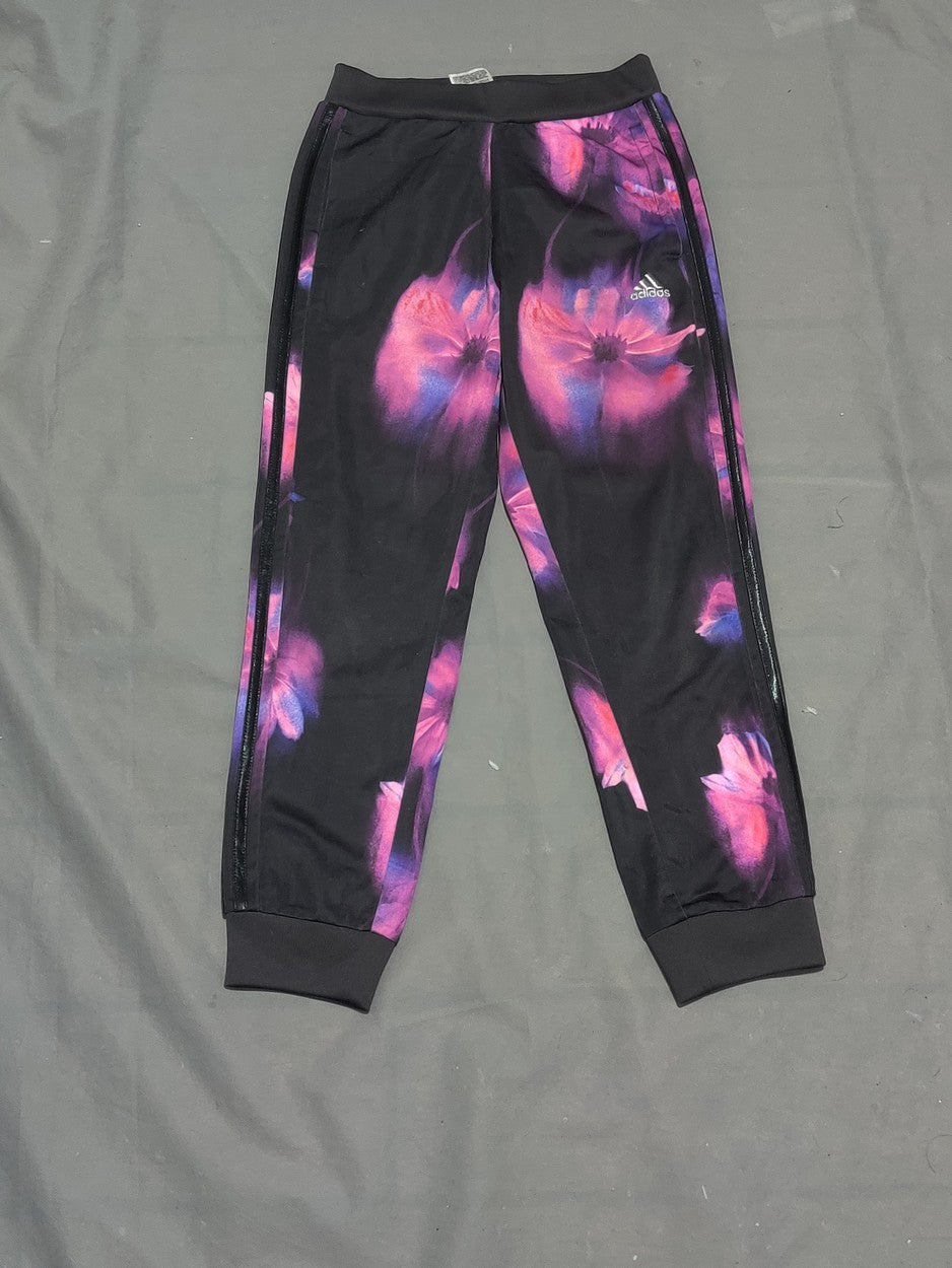 Adidas Women Black & Pink Sport Tights
