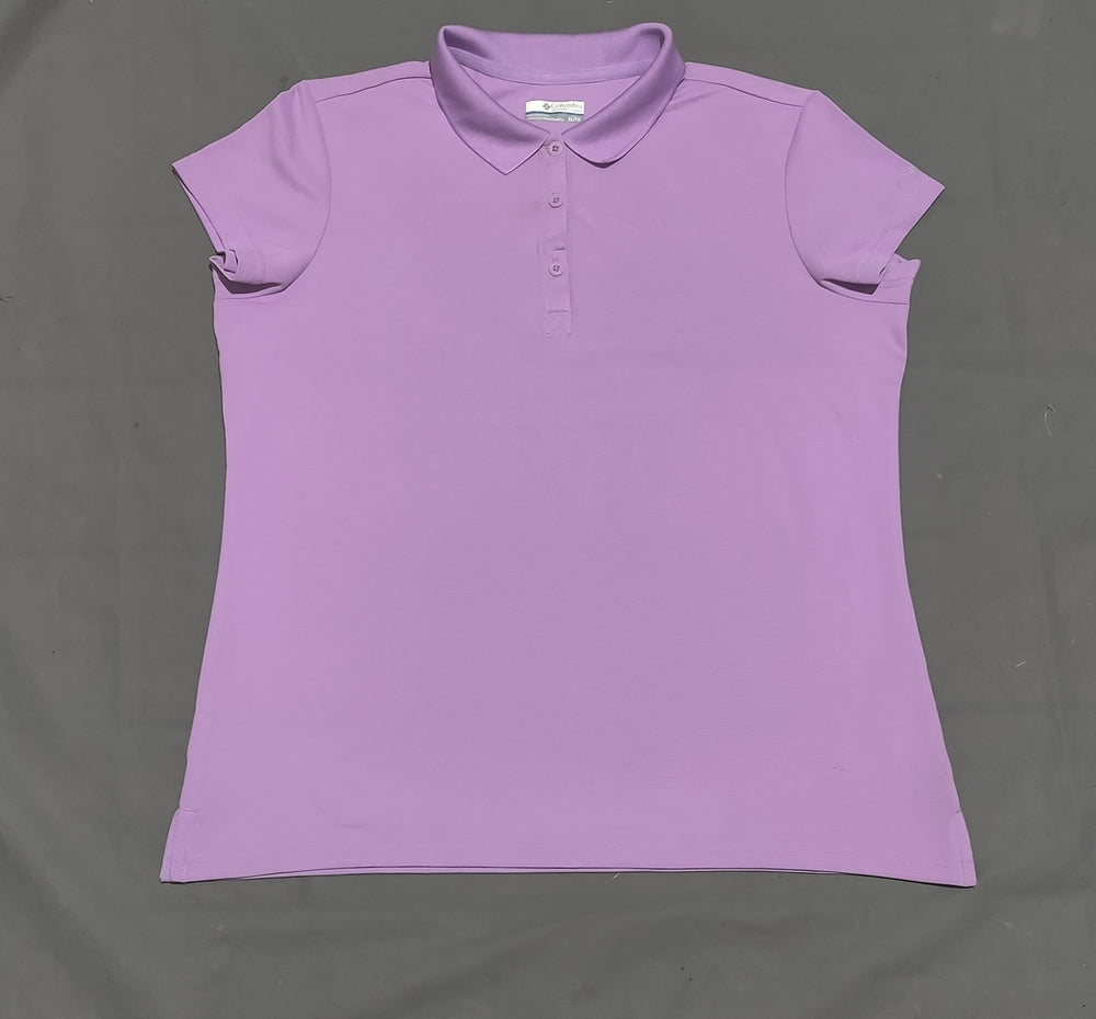 Columbia Women Sport Purple Polo T Shirt