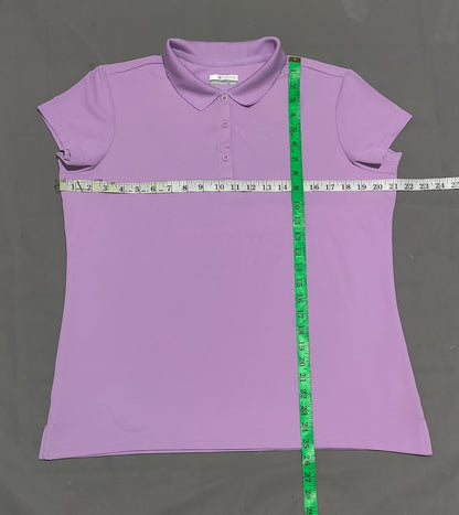 Columbia Women Sport Purple Polo T Shirt
