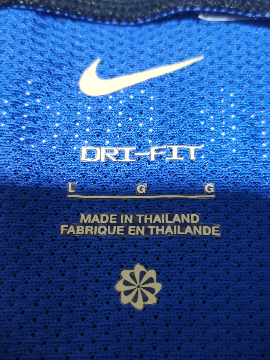 Nike Dri Fit Women Sport Blue T Shirt
