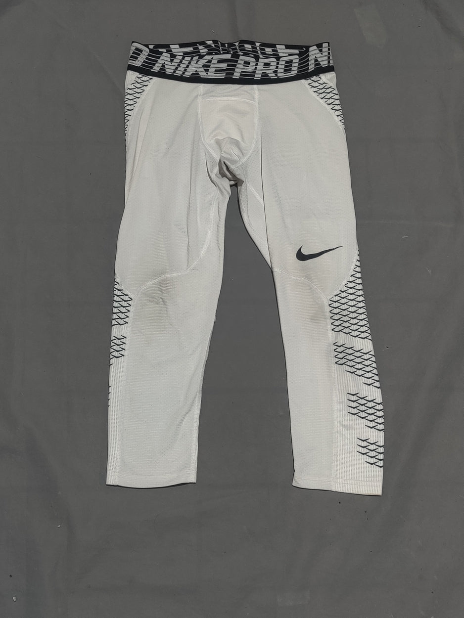 Nike Pro Women White Sport Tights