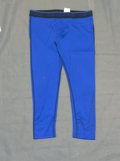 Nike Dri Fit Women Blue Sport Tights