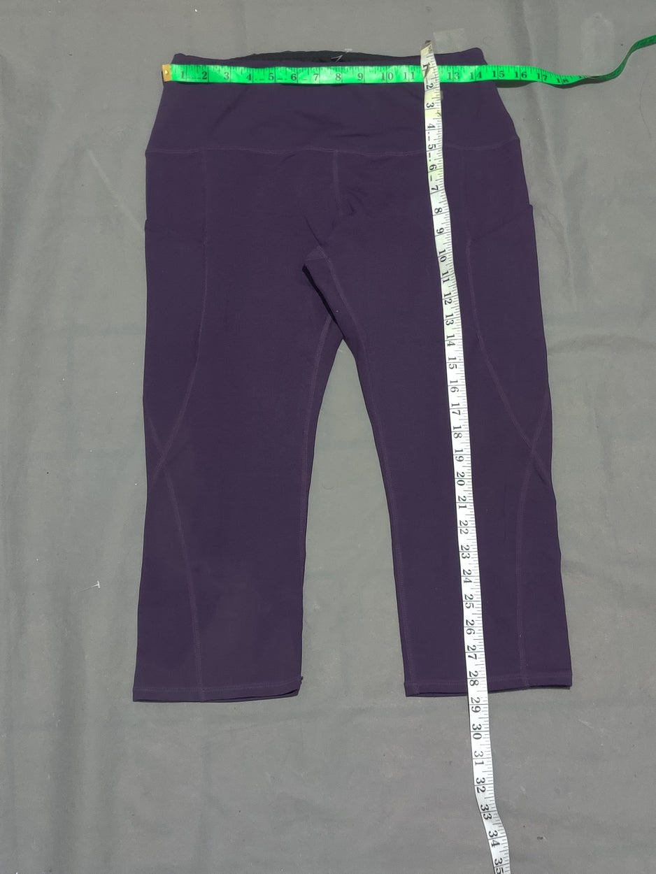 ODODOS Women Purple Sport Tights – Preloved Labels (view 4)