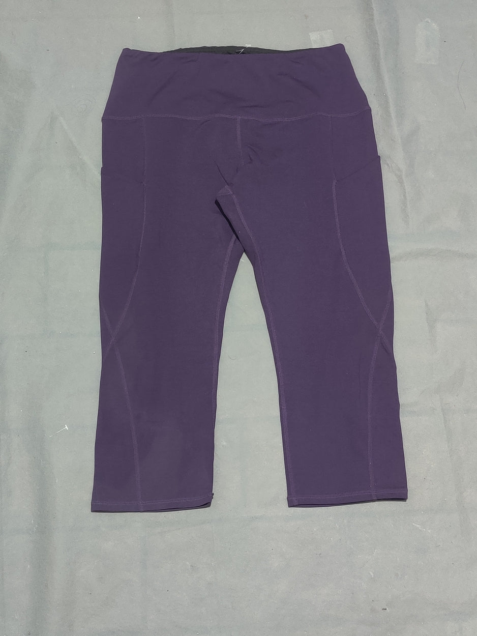 ODODOS Women Purple Sport Tights – Preloved Labels (view 2)