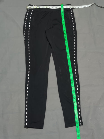 Pink Women Black Sport Trouser