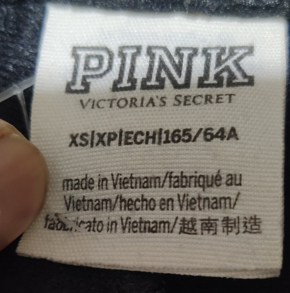 Pink Women Black Sport Trouser