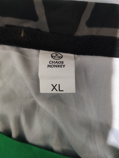 Chaos Monkey Men Sport Green T Shirt