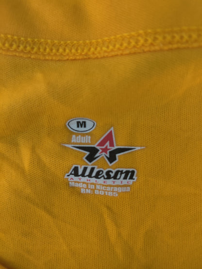 Alleson Men Sport Yellow T Shirt