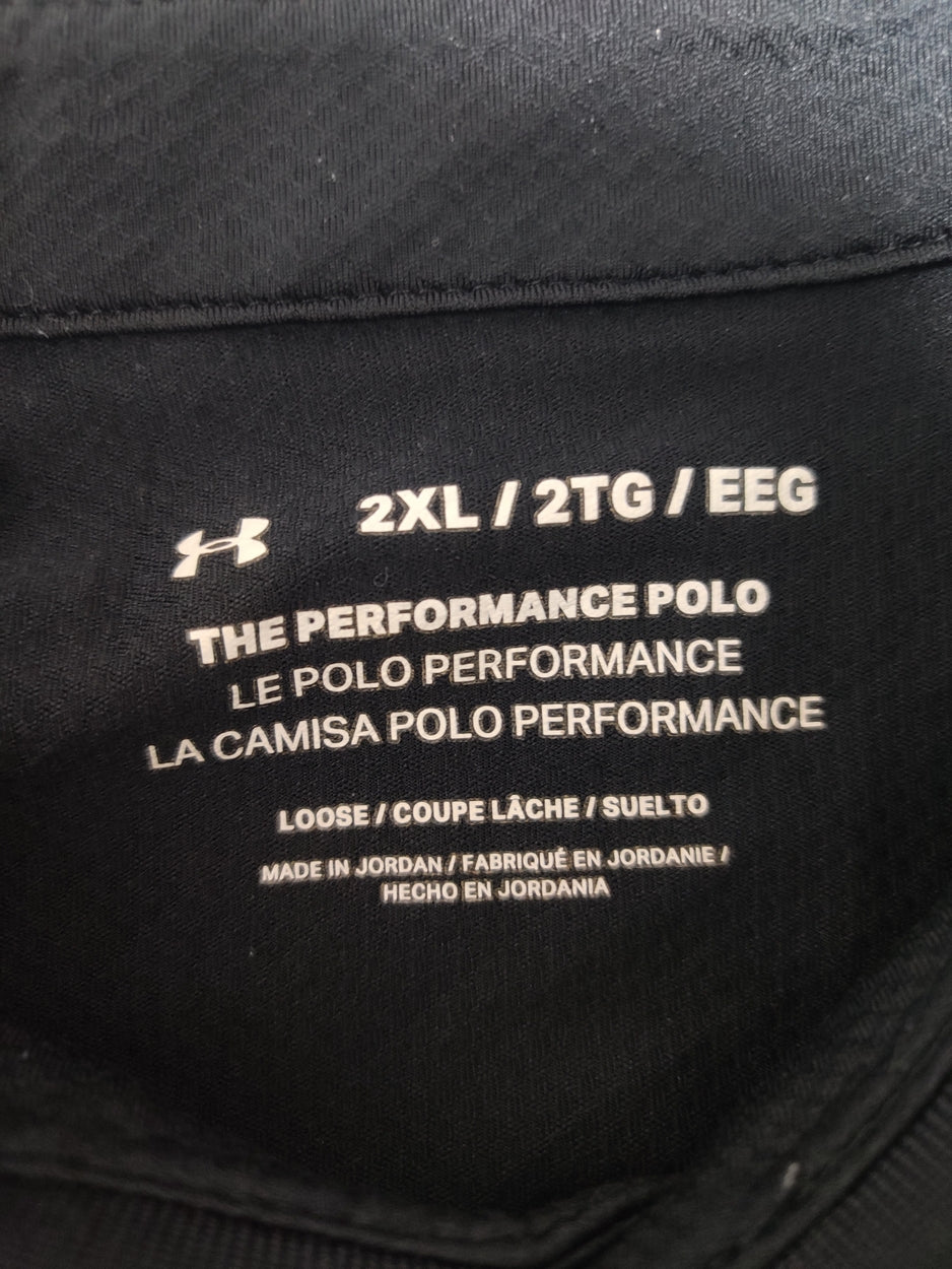 Under Armour Men Sport Black Polo T Shirt – Preloved Labels (view 3)