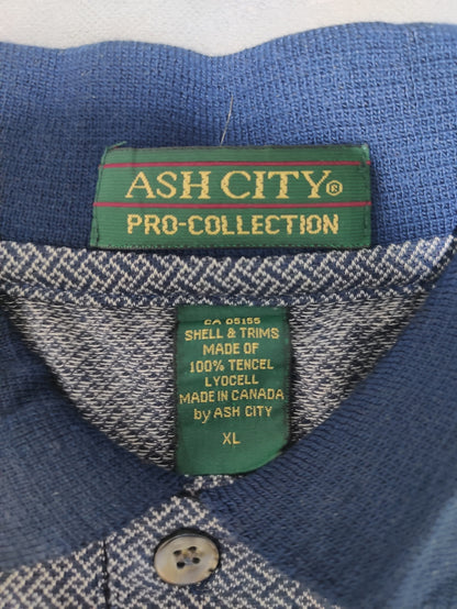 ASH City Men Sport Blue Polo T Shirt