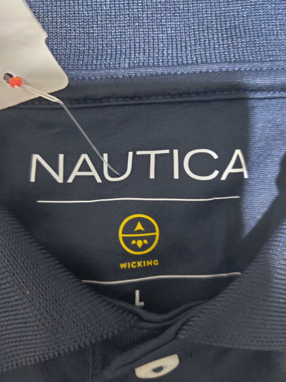 Nautica Men Sport Blue Polo T Shirt – Preloved Labels (view 3)