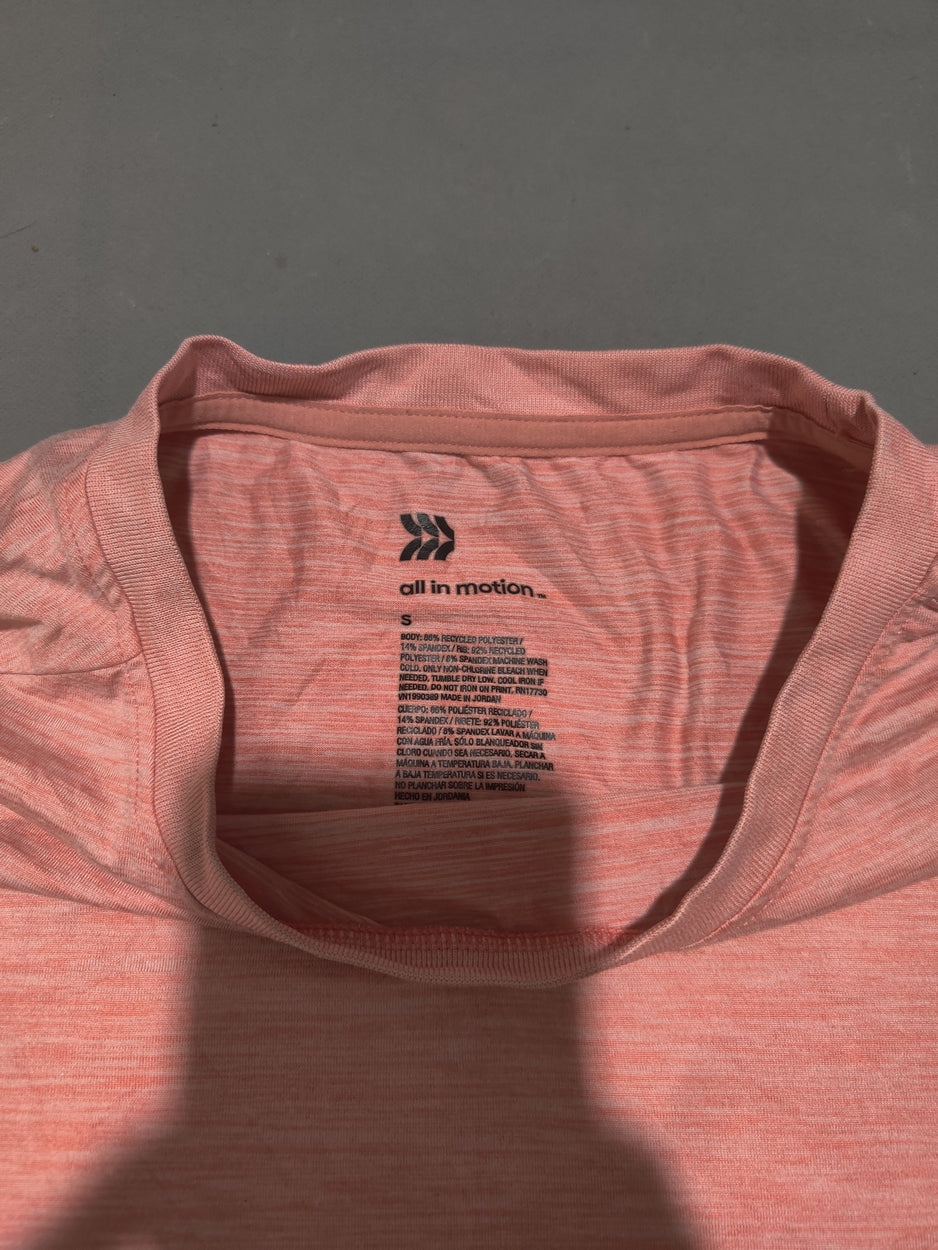 All In Motion Women Red Sport T Shirt