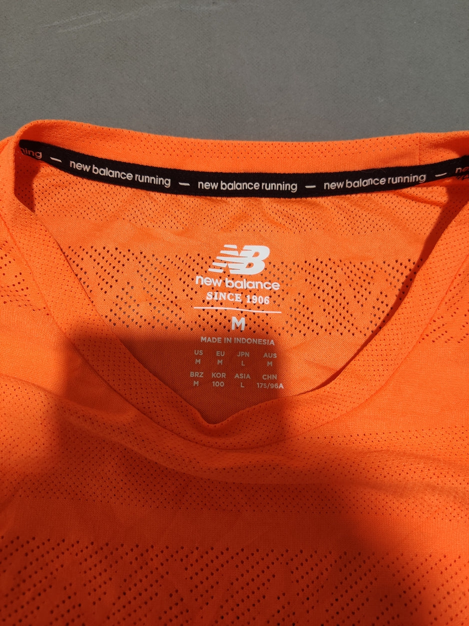 New Balance Women Orange Sport T Shirt