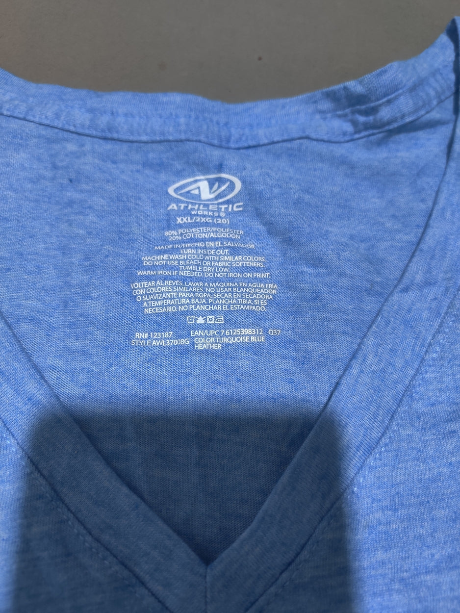 Athletic Works Women Blue Sport T Shirt