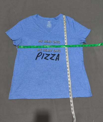 Athletic Works Women Blue Sport T Shirt