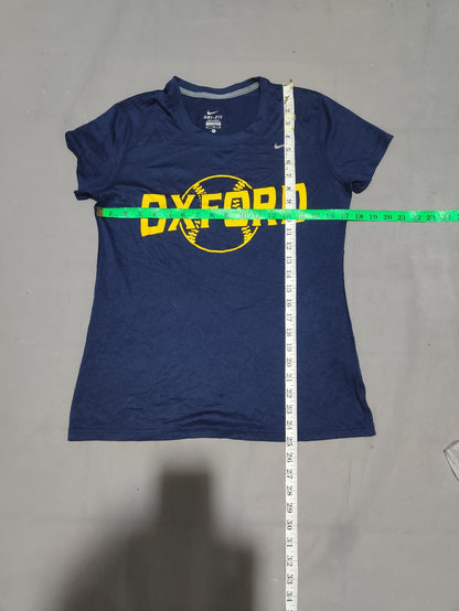 Nike Dri Fit Women Blue Sport T Shirt