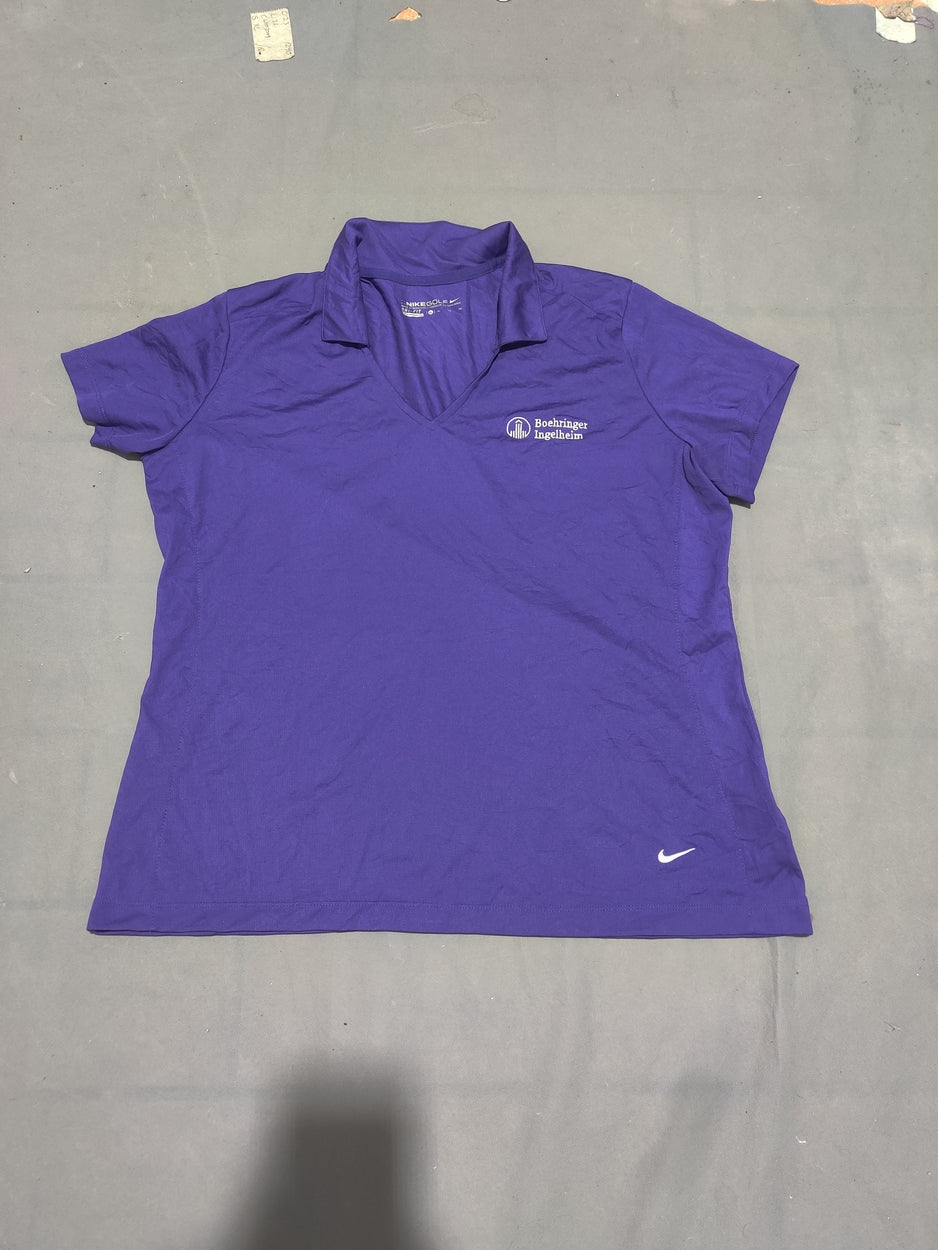 Nike Golf Women Purple Sport Polo T Shirt