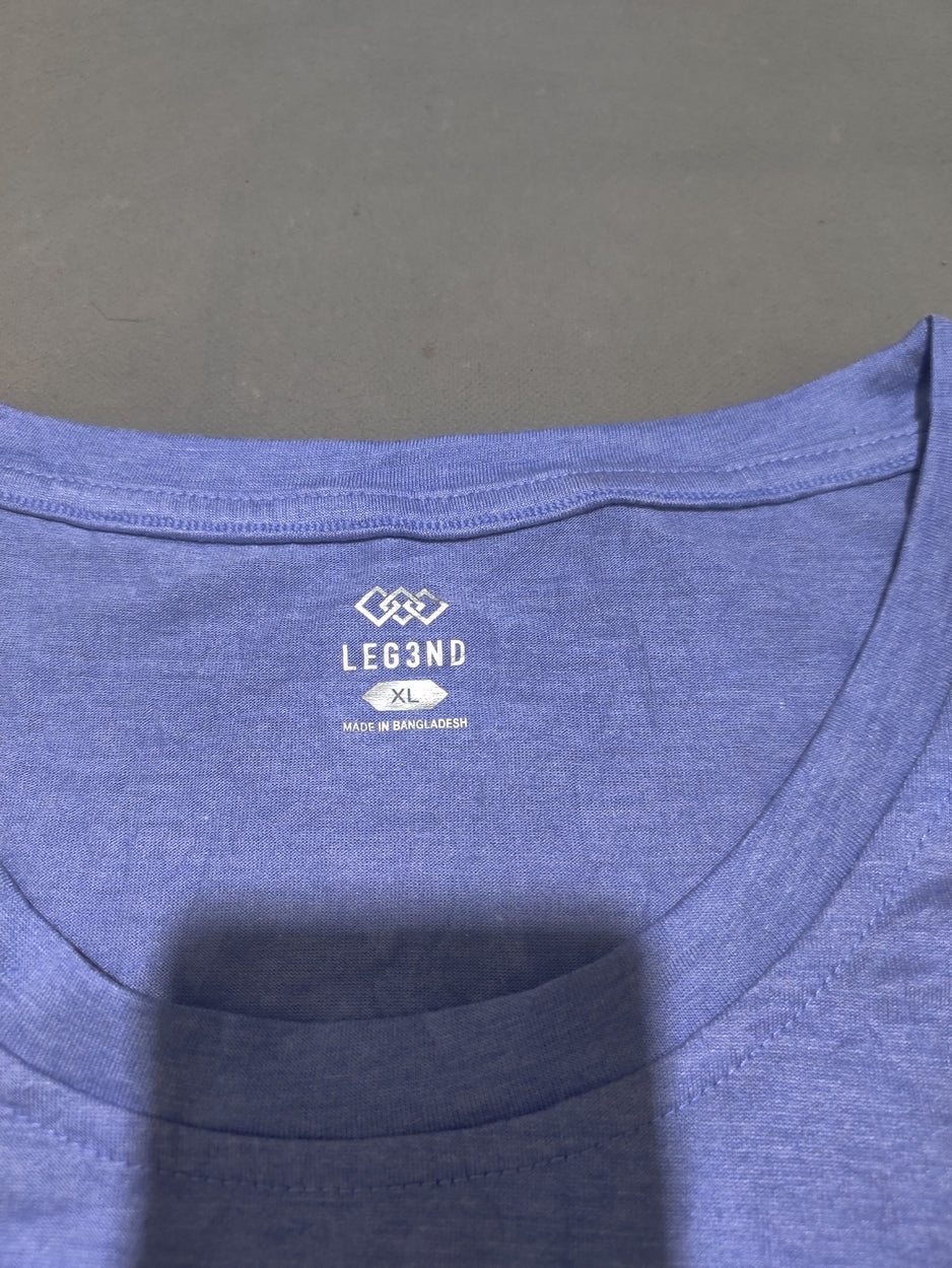Leg3nd Women Blue Sport T Shirt