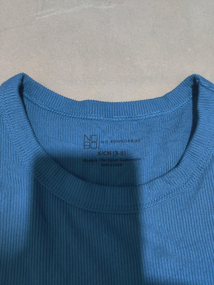 No Boundaries Women Blue Sport T Shirt