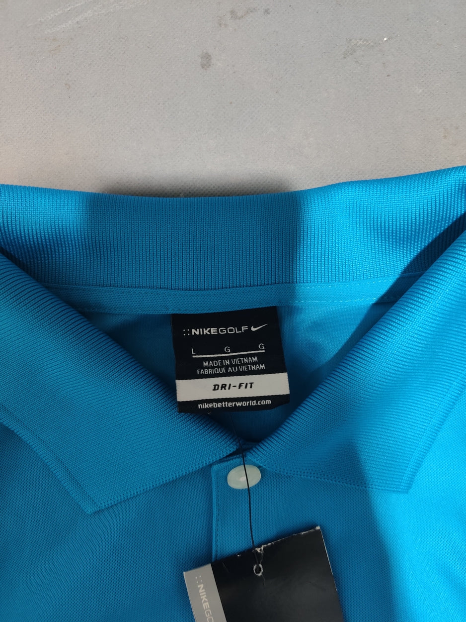 Nike Golf Men Sport Blue Polo T Shirt – Preloved Labels (view 3)