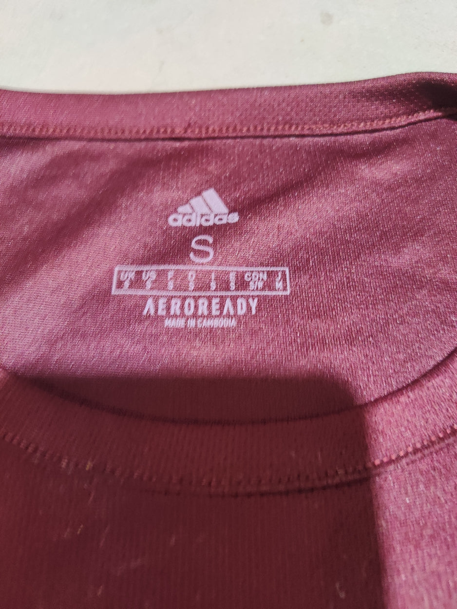 Adidas Men Sport Maroon T Shirt
