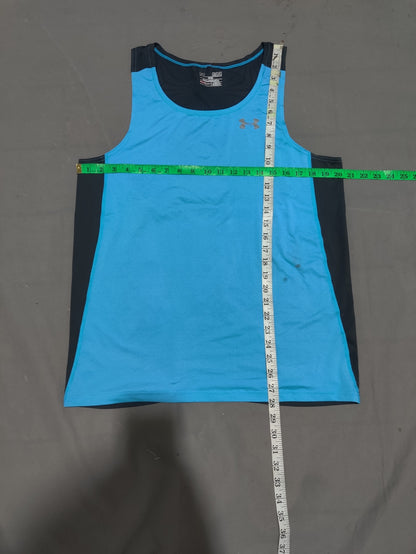 Under Armour Men Sport Blue Vest T Shirt