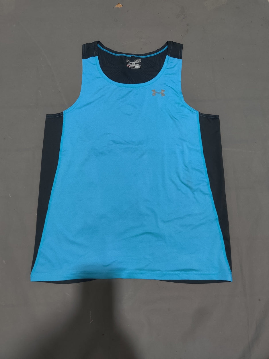 Under Armour Men Sport Blue Vest T Shirt