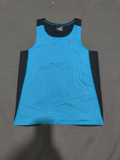 Under Armour Men Sport Blue Vest T Shirt