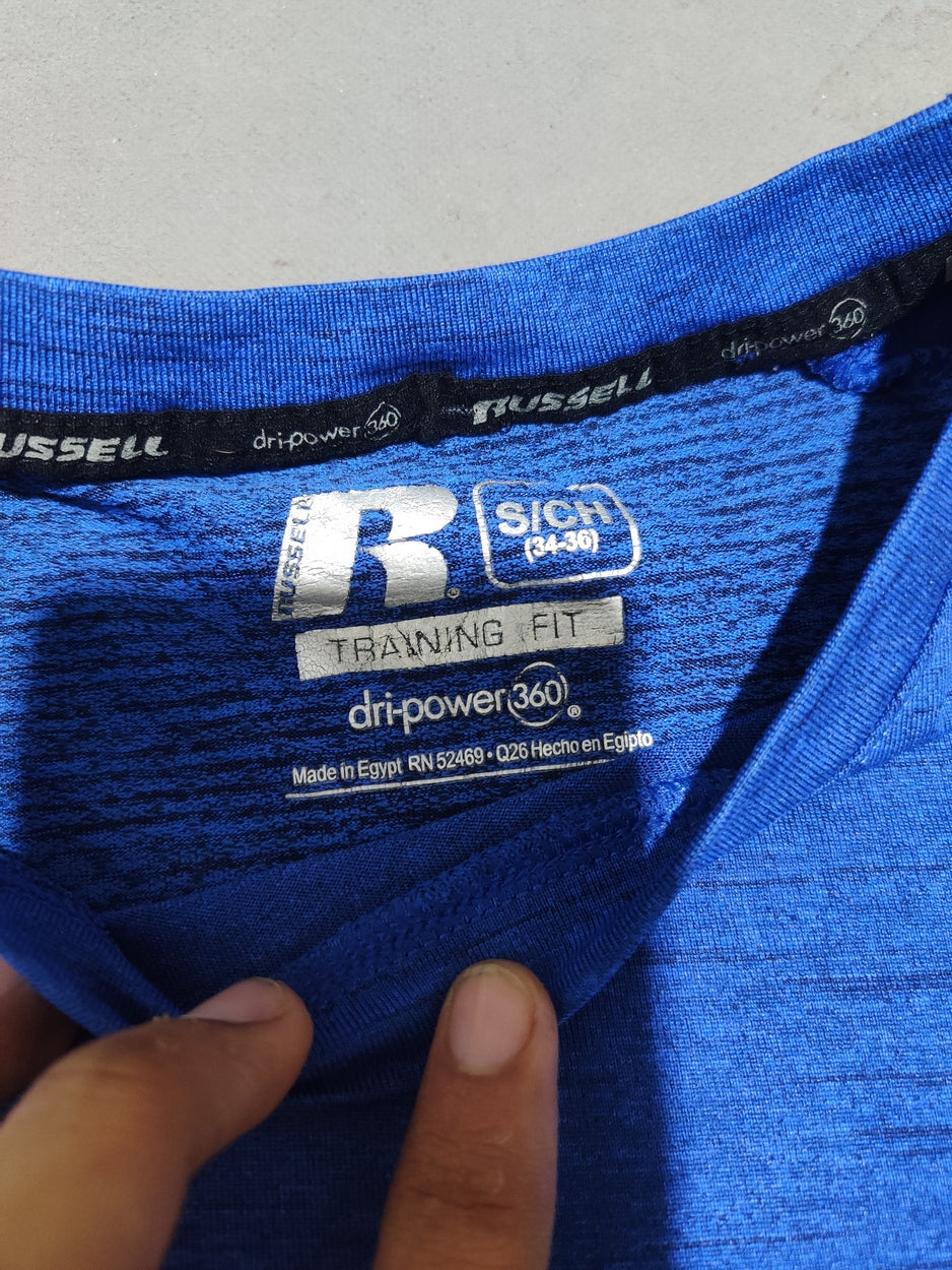 Russell Men Sport Blue T Shirt