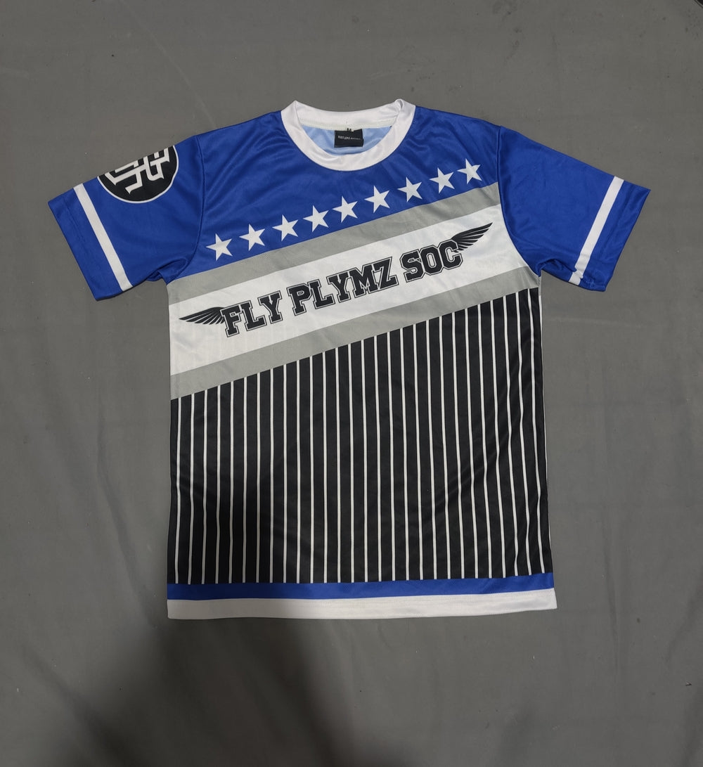 Hustlerz Anthem Men Sport Blue T Shirt