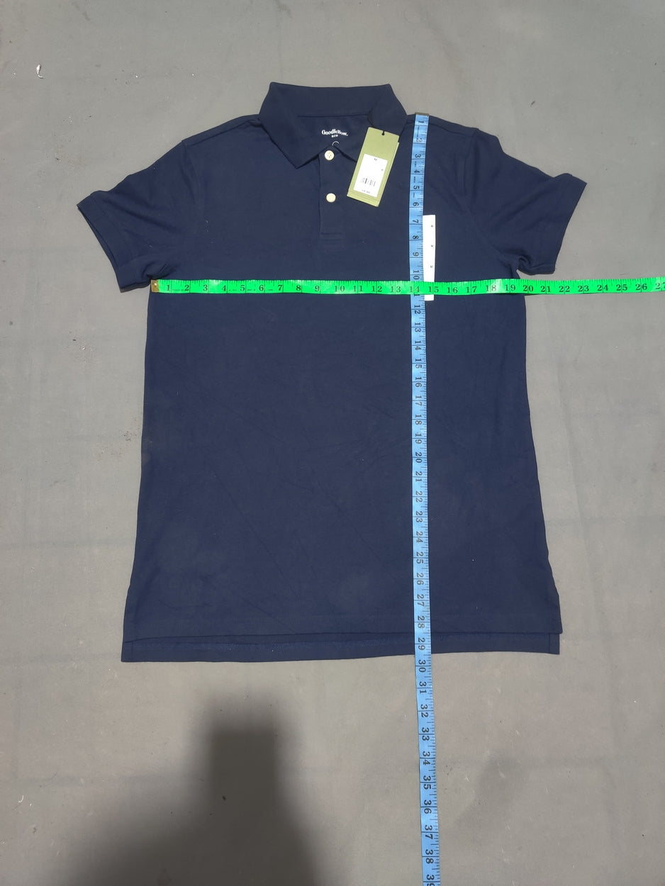 Goodfellow Men Sport Blue Polo T Shirt