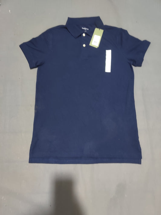 Goodfellow Men Sport Blue Polo T Shirt