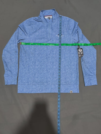 Flag & Anthem Men Sport Blue Polo T Shirt