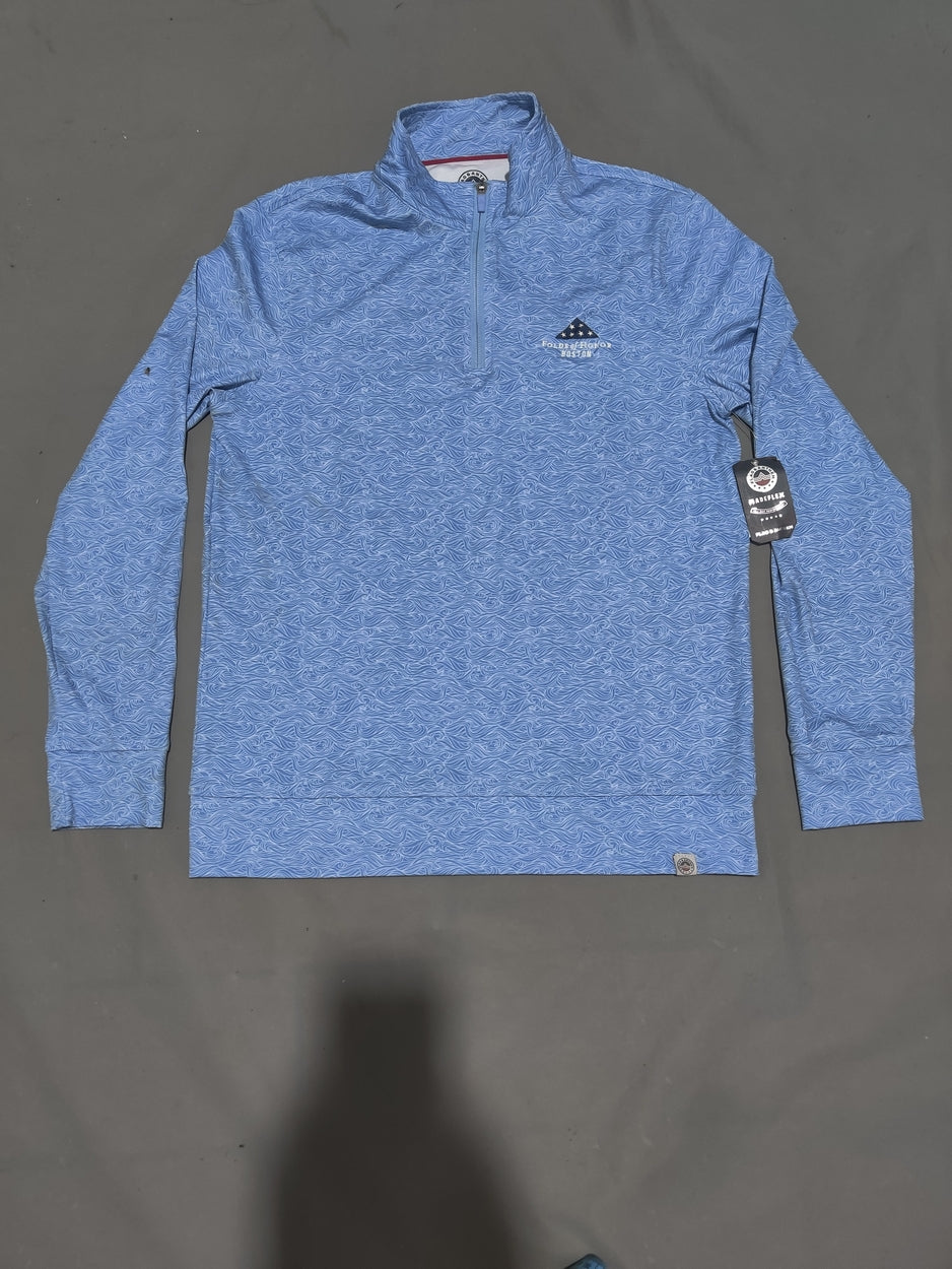 Flag & Anthem Men Sport Blue Polo T Shirt