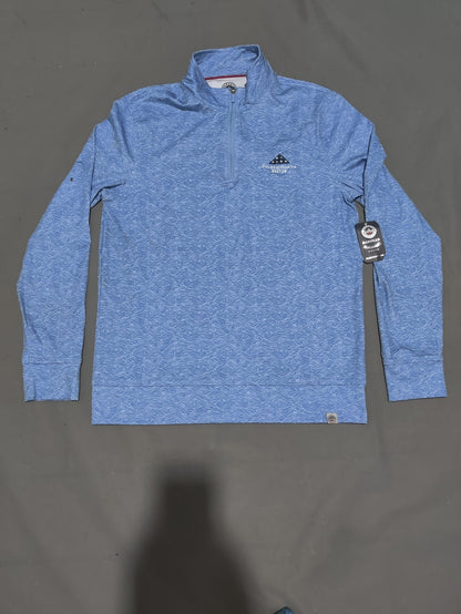 Flag & Anthem Men Sport Blue Polo T Shirt