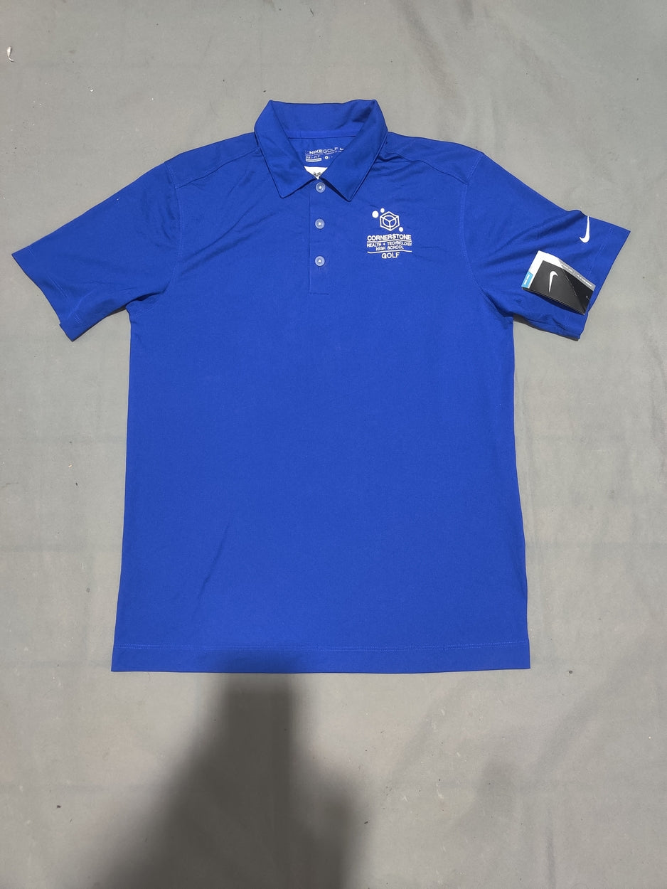Nike Golf Men Sport Blue Polo T Shirt