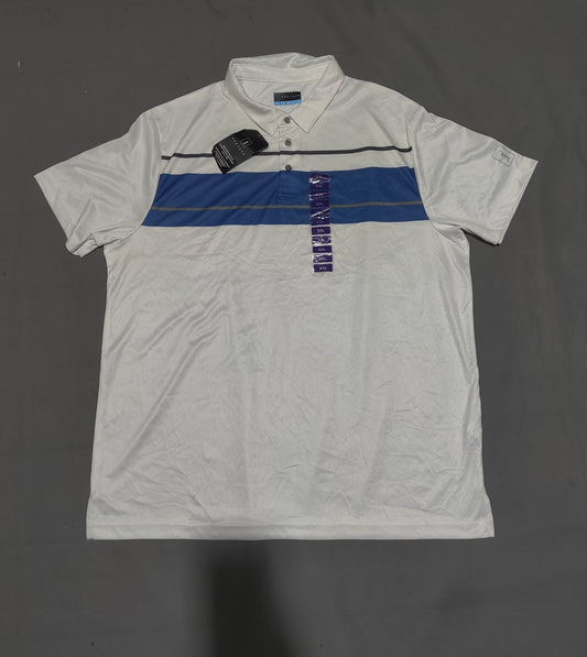 PGA Tour Men Sport White Polo T Shirt