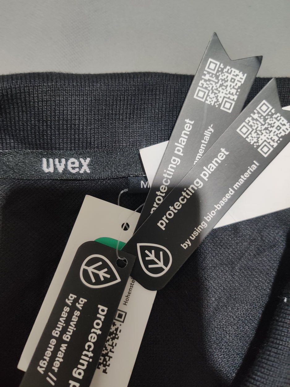 Uvex Men Sport Black Polo T Shirt – Preloved Labels (view 3)
