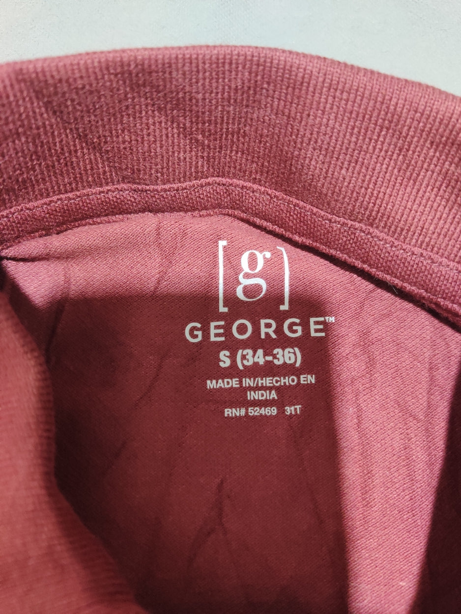 George Men Sport Maroon Polo T Shirt