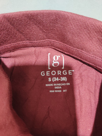 George Men Sport Maroon Polo T Shirt