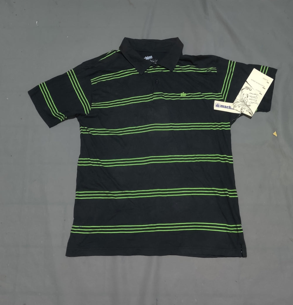 Machine  Men Sport Black Polo T Shirt