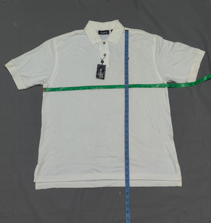 Ashworth Men Sport White Polo T Shirt
