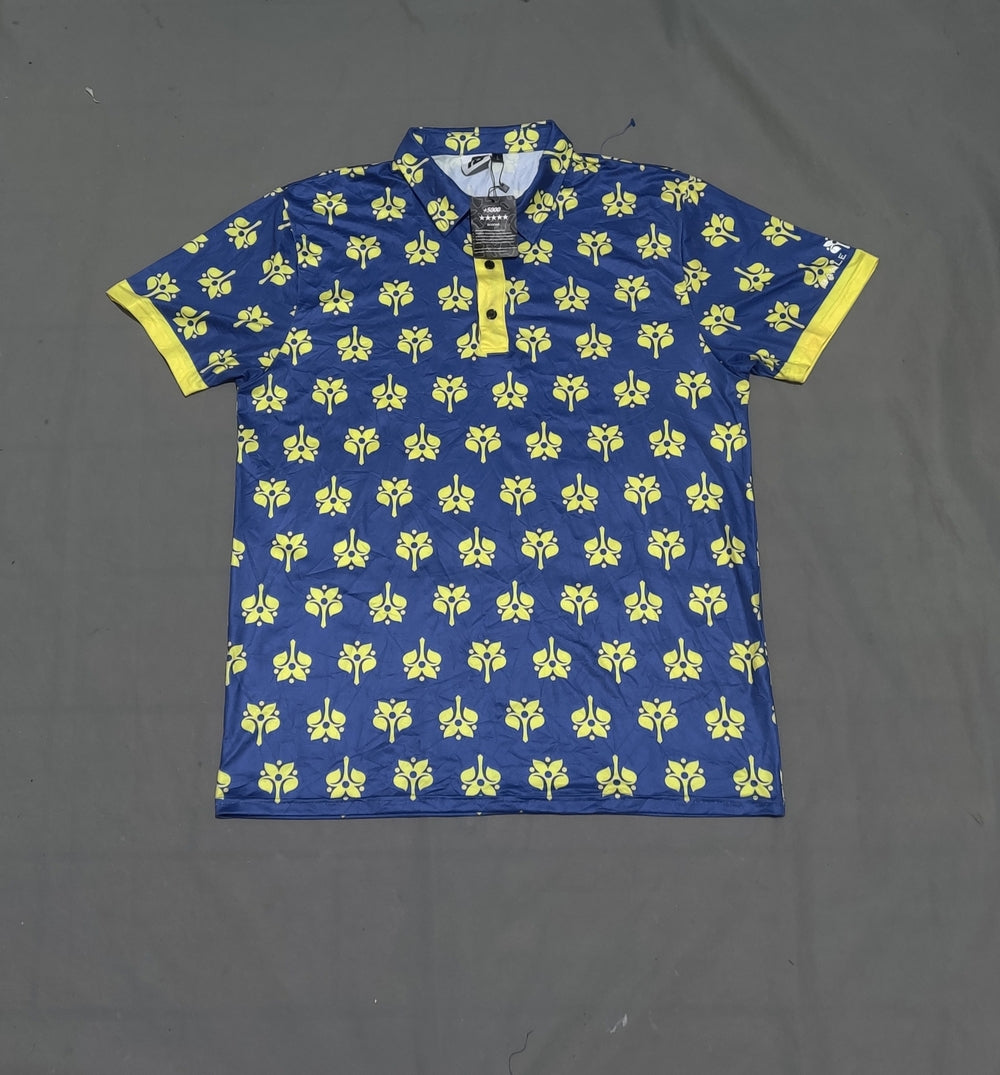 Flyte Golf Men Sport Blue Polo T Shirt