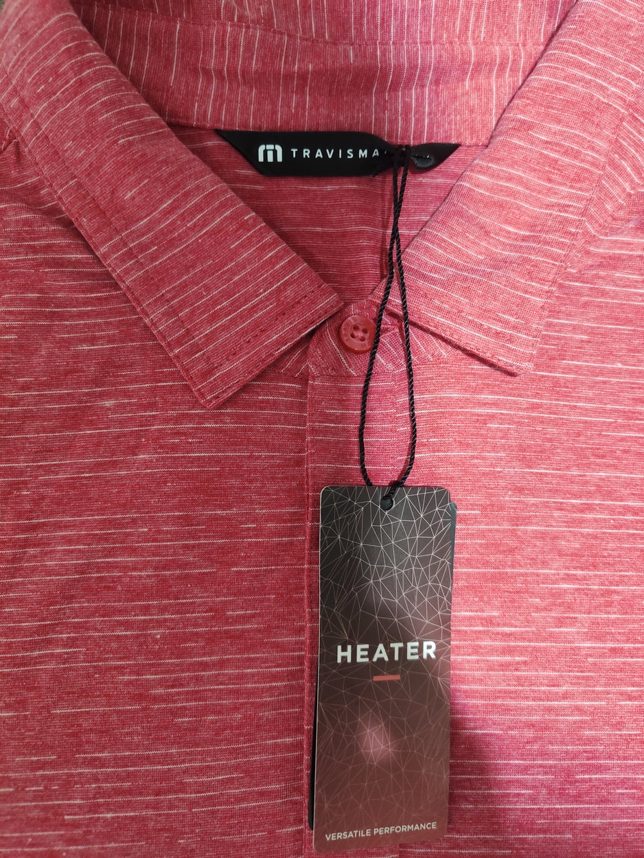 Travis Mathew Men Sport Red Polo T Shirt