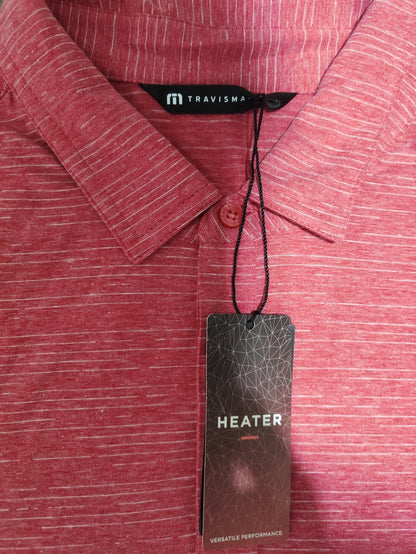 Travis Mathew Men Sport Red Polo T Shirt