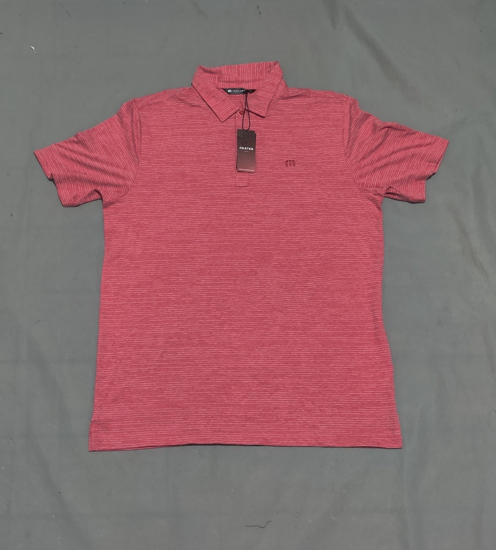 Travis Mathew Men Sport Red Polo T Shirt