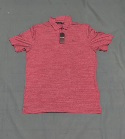 Travis Mathew Men Sport Red Polo T Shirt